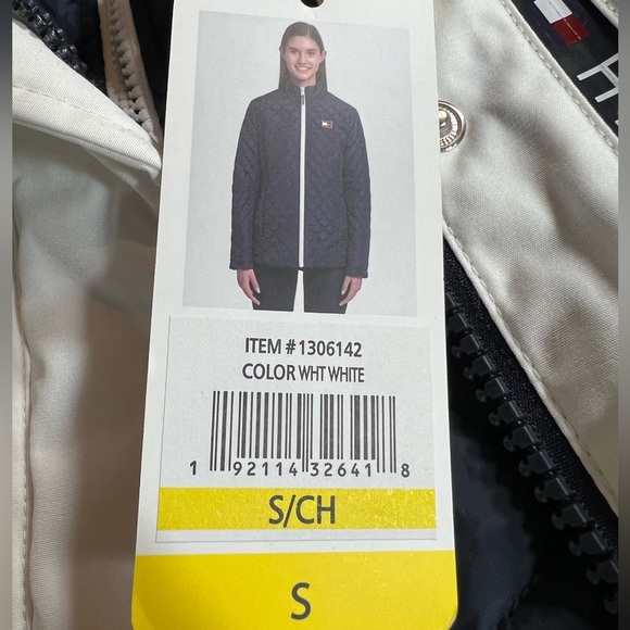 New Tommy Hilfiger Women’s White Navy 3-in-1 Winter Coat w/ Liner Size Small P18 - Picture 4 of 14